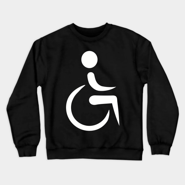 Wheelchair Crewneck Sweatshirt by Designzz